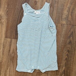 Angel Dear18-24m Blue and White Striped Romper